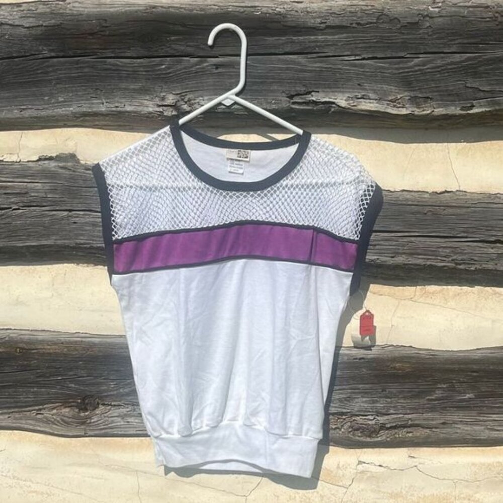 Vintage Deadstock Sears The Fashion Place Dolman Sleeve Mesh Top